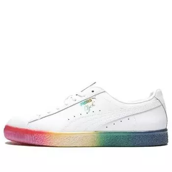 Кроссовки clyde 'pride rainbow' Puma, белый