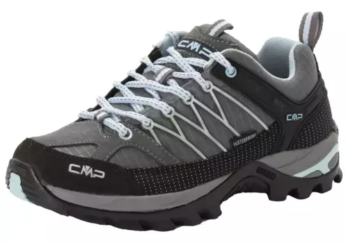 Кроссовки CMP "RIGEL LOW WMN TREKKING SHOE WP", водонепроницаемые, цвет Graffite-Azzurro