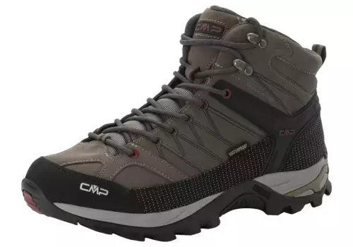 Кроссовки CMP "RIGEL MID TREKKING SHOES WP", водонепроницаемые, антрацит