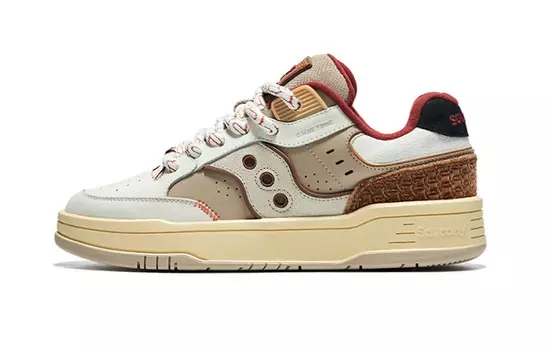 Кроссовки CNY унисекс с низким верхом коричневые Saucony