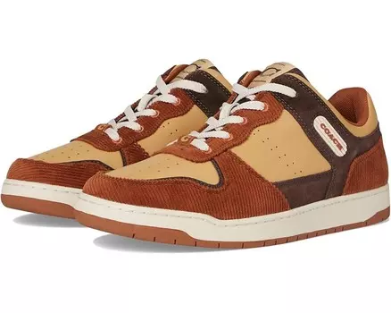 Кроссовки COACH C201 Corduroy Sneaker, цвет Honey Brown/Tan