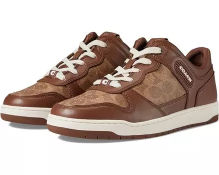 Кроссовки COACH C201 Signature Sneaker, цвет Saddle