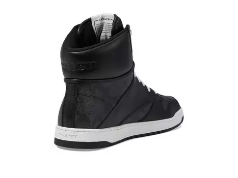 Кроссовки COACH C202 Signature High-Top Sneaker, серый