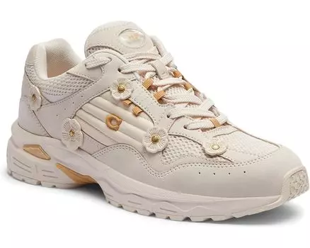 Кроссовки COACH C301 Sneaker with Tea Rose, цвет Chalk