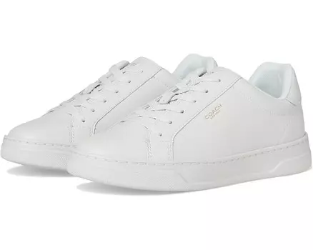 Кроссовки COACH High Line Leather Sneaker, цвет Optic White