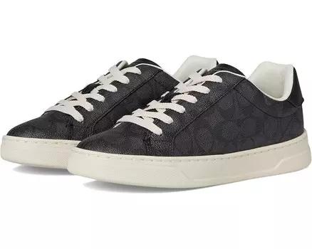 Кроссовки COACH High Line Signature Coated Canvas Sneaker, цвет Charcoal/Black