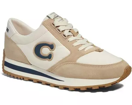 Кроссовки COACH Runner, цвет Chalk/Midnight Navy