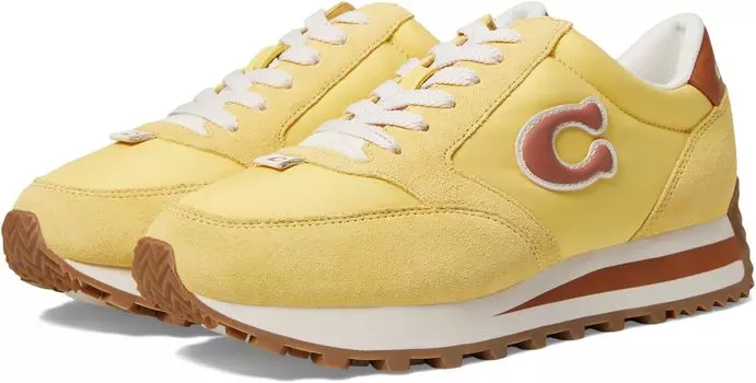 Кроссовки COACH Runner Puffy Nylon Sneaker, цвет Daffodil
