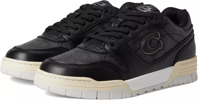 Кроссовки COACH Soho Sneakers with Signature Canvas, цвет Charcoal/Black