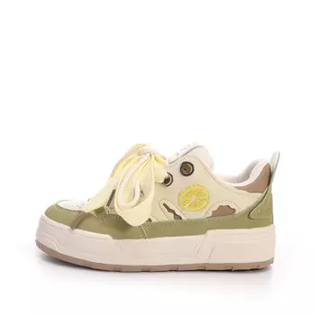 Кроссовки Cobx Skateboarding Shoes Women's Low-top Yellow, цвет Lemon