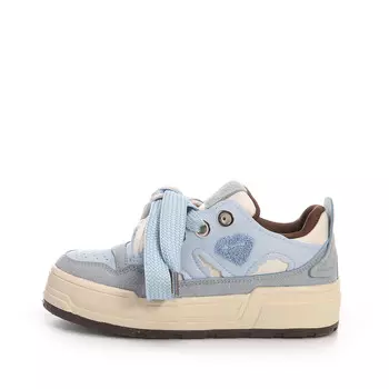 Кроссовки Cobx Skateboarding Shoes Women's Low-top Blue, синий