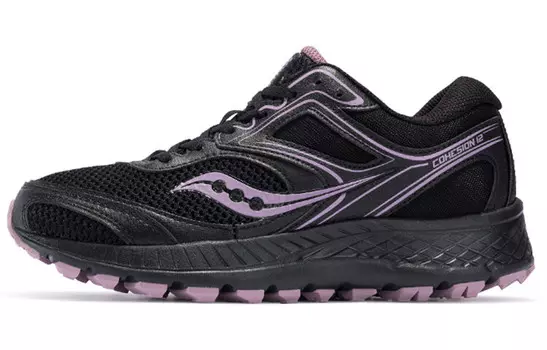 Кроссовки Cohesion 12 женские с низким верхом, черные/фиолетовые Saucony