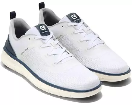 Кроссовки Cole Haan Generation Zerogrand Stitchlite Alt Sneaker, цвет Optic White/Marine Blue/Optic White
