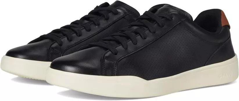 Кроссовки Cole Haan Grand Crosscourt Modern Perforated Lace To Toe Sneakers, цвет Black/Ivory