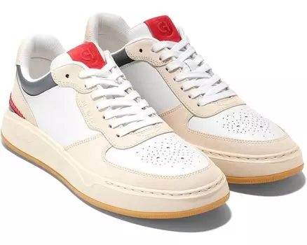 Кроссовки Cole Haan Grandpro Crew Wing Tip, цвет White/White Cap Gray