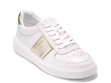 Кроссовки Cole Haan Grandpro Della — женские, цвет белый/золотой металлик