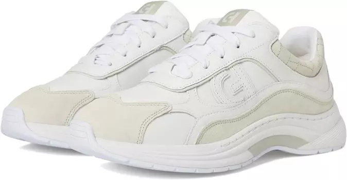 Кроссовки Cole Haan Grandpro Eleeana Runners, цвет White Leather/Silver Birchsuede 1