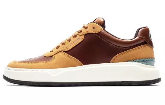 Кроссовки COLE HAAN Grandpro Panelled Lace-up Sneakers, коричневый