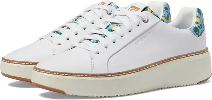 Кроссовки Cole Haan Grandpro Topspin Sneaker, цвет Optic White/Azure Lemon Print