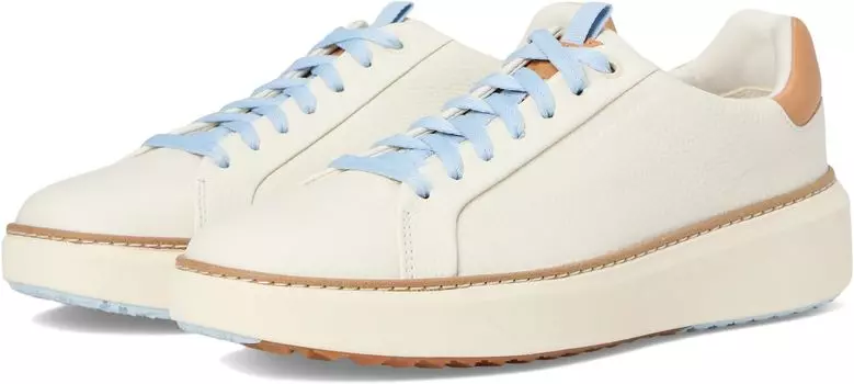 Кроссовки Cole Haan GrandPro Topspin Waterproof Golf Shoes, цвет Ivory/Biscuit/Skyway