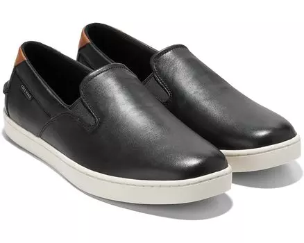 Кроссовки Cole Haan Nantucket Deck Slipon, цвет Black/Ivory