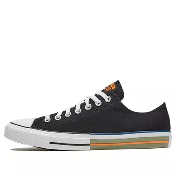 Кроссовки color chuck taylor all star canvas shoes black/orange Converse, черный