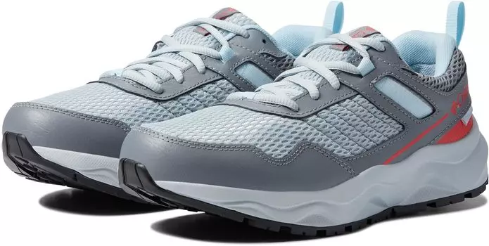 Кроссовки Columbia PlateauWaterproof, цвет Cirrus Grey/Red Hibiscus