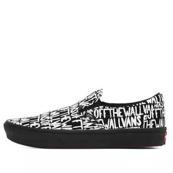 Кроссовки comfycush slip-on 'brush - black' Vans, черный
