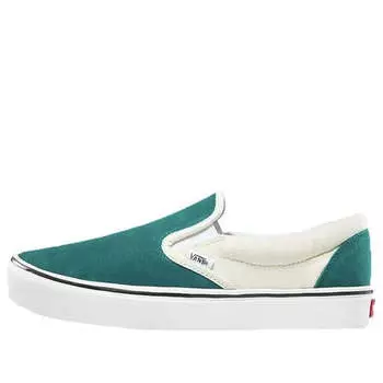 Кроссовки comfycush slip-on green Vans, зеленый