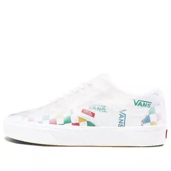 Кроссовки comfycush slip-skool ' block - multi checkerboard' Vans, красный