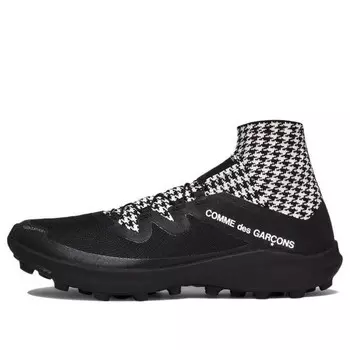 Кроссовки comme des garcons x cross 'black whote' Salomon, черный