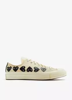 Кроссовки Comme Des Garons PLAY X Converse Multi Heart, белый