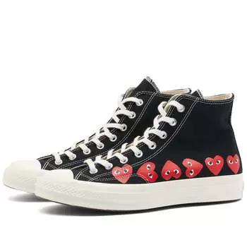 Кроссовки Comme Des Garons Play X Converse Multi Heart High, черный