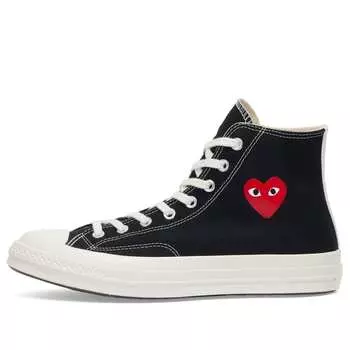 Кроссовки Comme Des Garons Play X Converse Chuck Taylor Red Heart 197, черный