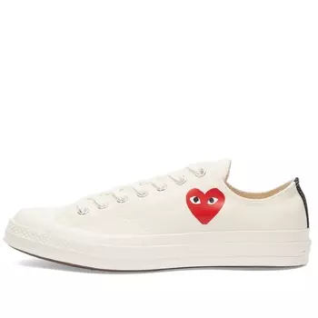 Кроссовки Comme Des Garons Play X Converse Chuck Taylor Red Heart 197, белый