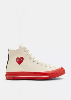 Кроссовки COMME DES GARONS PLAY X Converse sneakers, белый