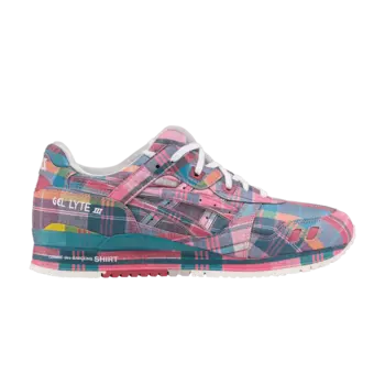 Кроссовки Comme des Garons SHIRT x Gel Lyte 3 '07 Remastered 'Pink Plaid', розовый