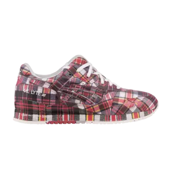 Кроссовки Comme des Garons SHIRT x Gel Lyte 3 '07 Remastered 'Red Plaid', красный