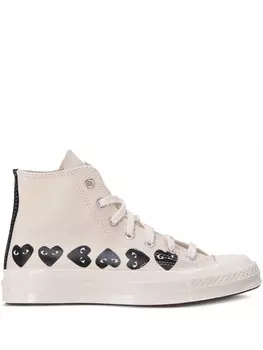 Кроссовки Comme Des Garons x Converse с логотипом, серый