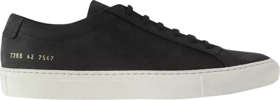 Кроссовки Common Projects Achilles Low 'Black Nubuck', черный