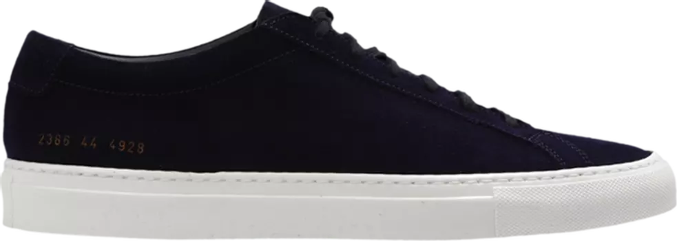 Кроссовки Common Projects Achilles 'Waxed Suede - Navy', синий