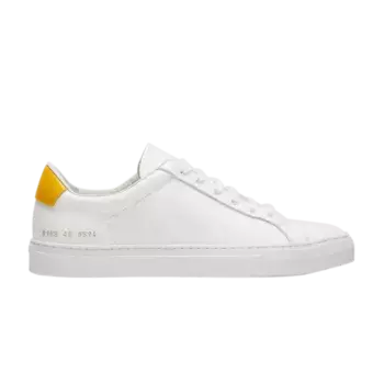 Кроссовки Common Projects Wmns Retro Low White Yellow, белый