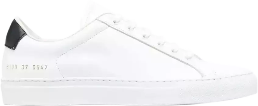 Кроссовки Common Projects Wmns Retro Low 'White Black', белый