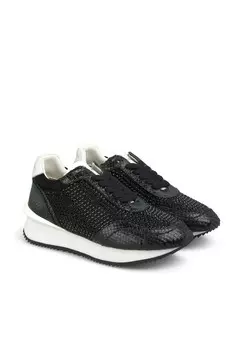 Кроссовки CON PUNTERA REDONDEADA Y CIERRE CON CORDONES Alma en Pena, черный