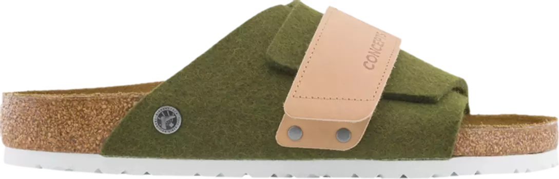 Кроссовки Concepts x Kyoto 'Olive Felt', зеленый