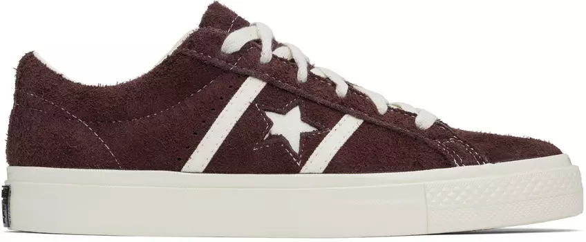 Кроссовки CONS One Star Academy Pro Suede бордового цвета Converse