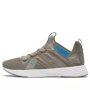 Кроссовки contempt demi army green/blue/white low sneakers Puma, зеленый