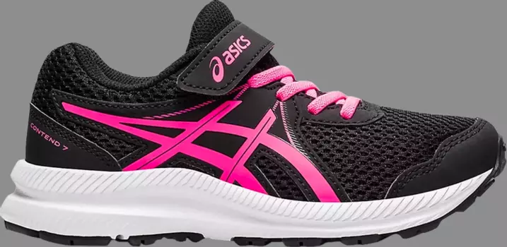 Кроссовки contend 7 ps 'black hot pink' Asics, черный