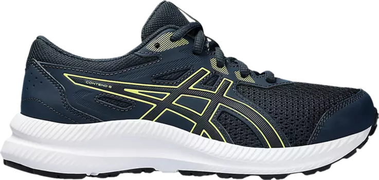 Кроссовки Contend 8 GS 'French Blue Glow Yellow', синий