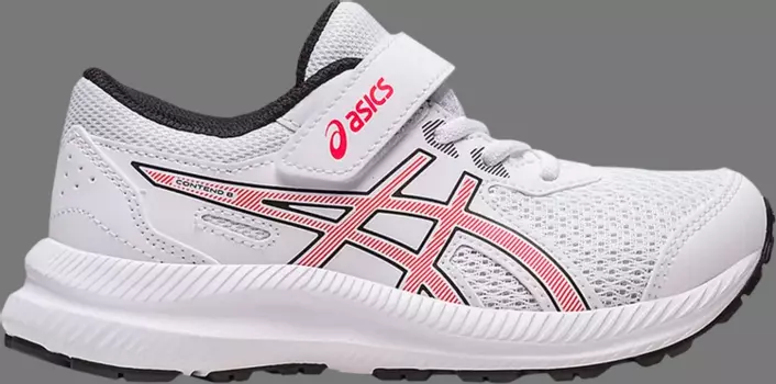 Кроссовки contend 8 ps 'white electric red' Asics, белый